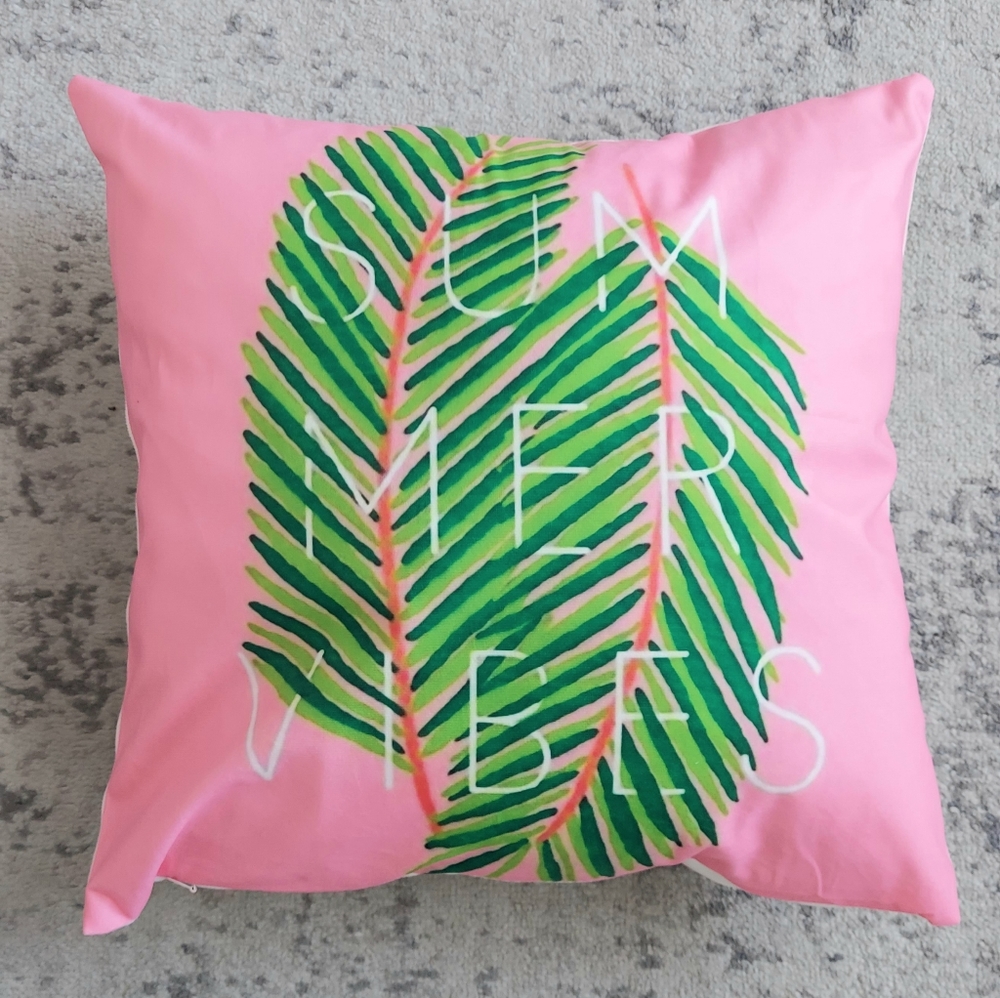 Instagram summer vibes pillow cover